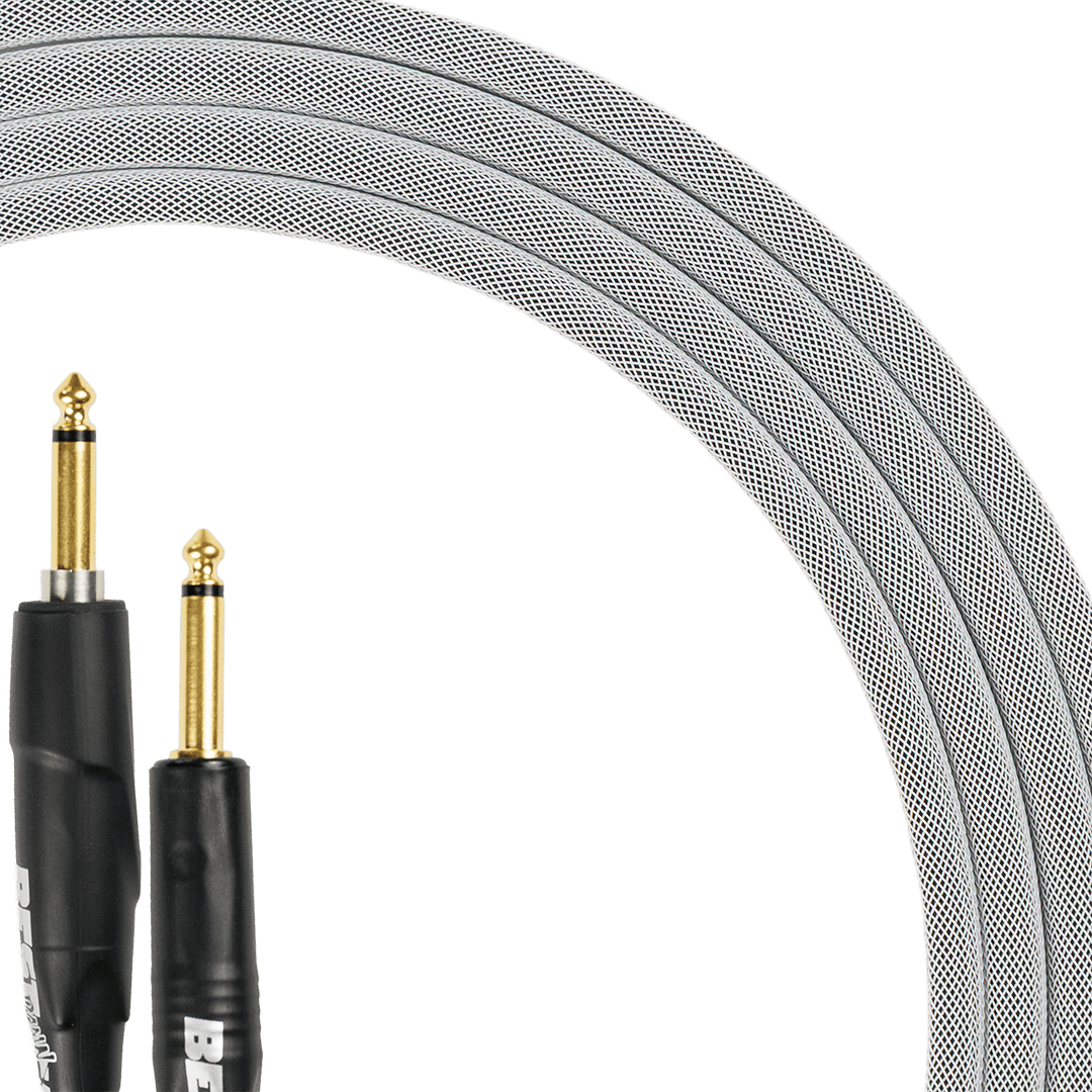Best Damn Cable Co The Best Damn SILENT Cable with silver braided sleeve and gold plated connectors
