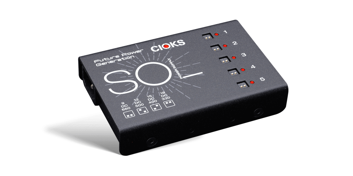 Best Damn Cable Co Cioks Sol guitar pedal power supply with five outputs